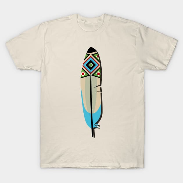 Ethnic Feather T-Shirt by MINIMAL`